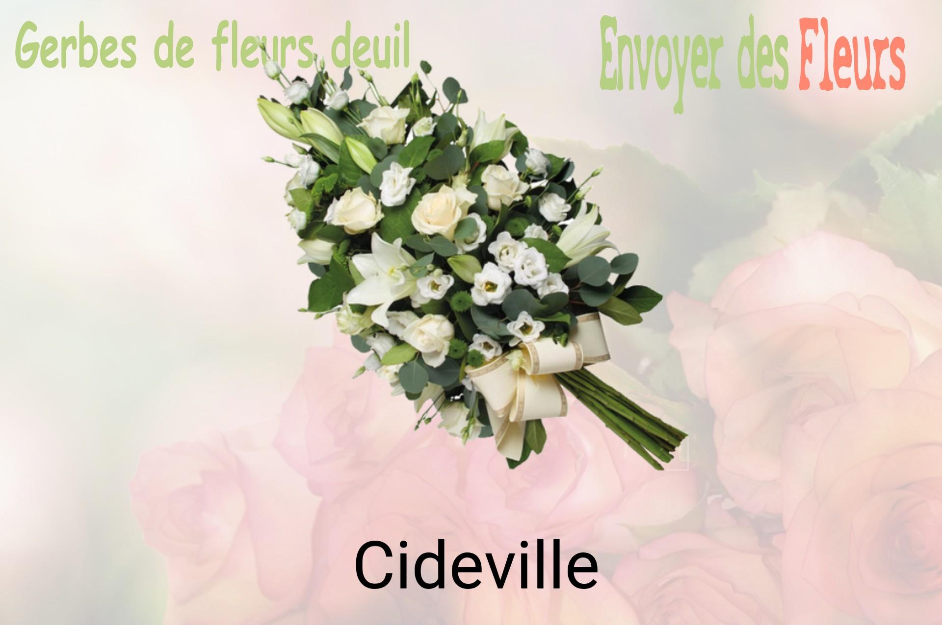 Gerbe de fleurs de deuil livrée à Cideville